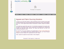 Tablet Screenshot of pacificapparel.com